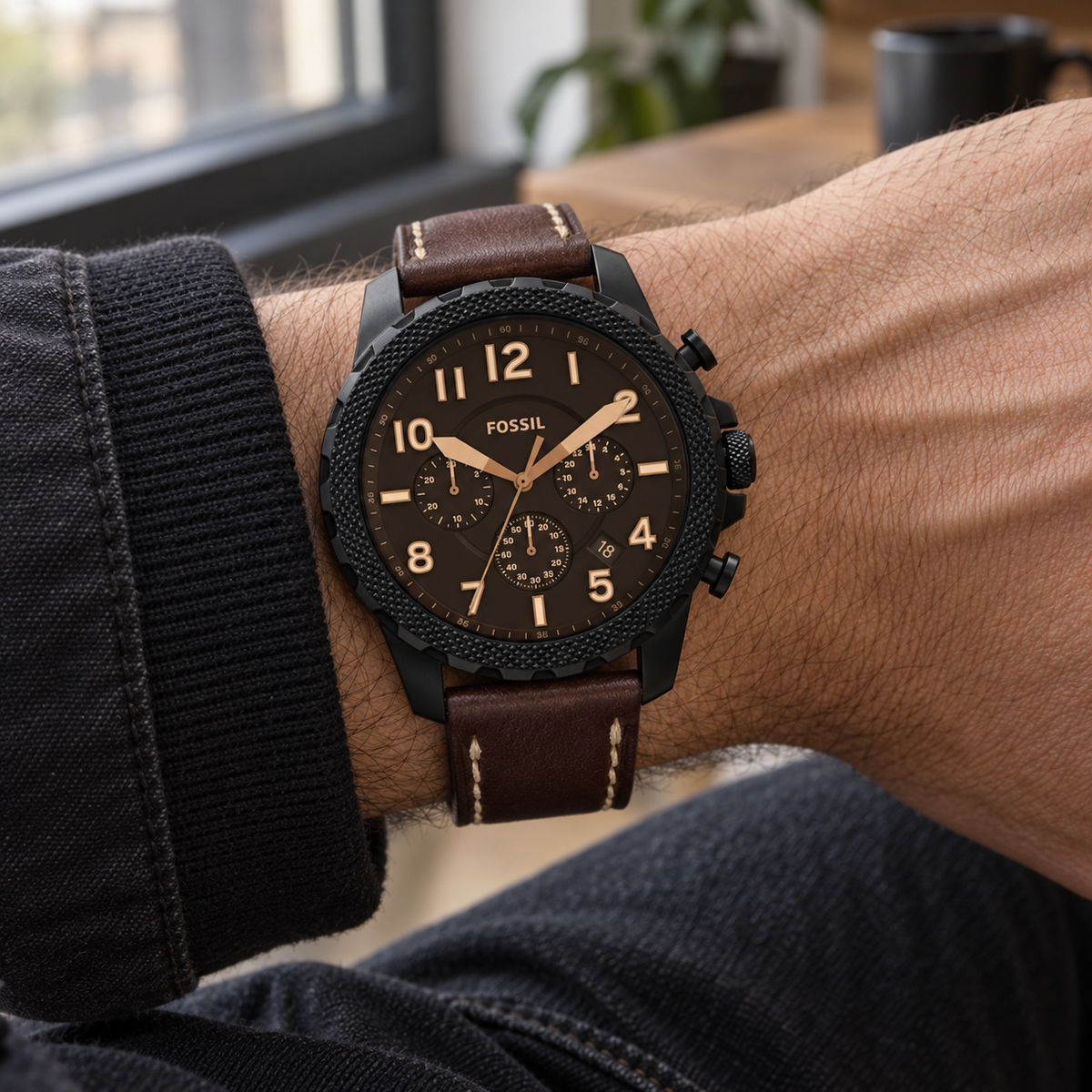 Fossil Bowman Chronograph FS5601 46mm Men's Watch