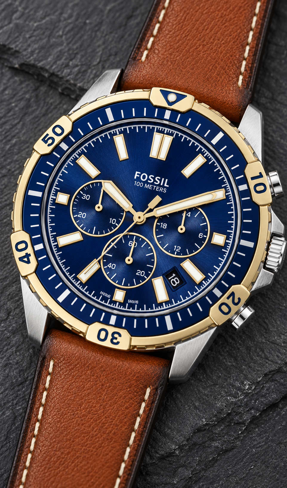 Fossil Garrett Chronograph FS5625 44mm Herrenuhr