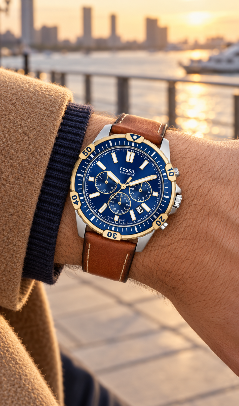 Fossil Garrett Chronograph FS5625 44mm Men's Watch