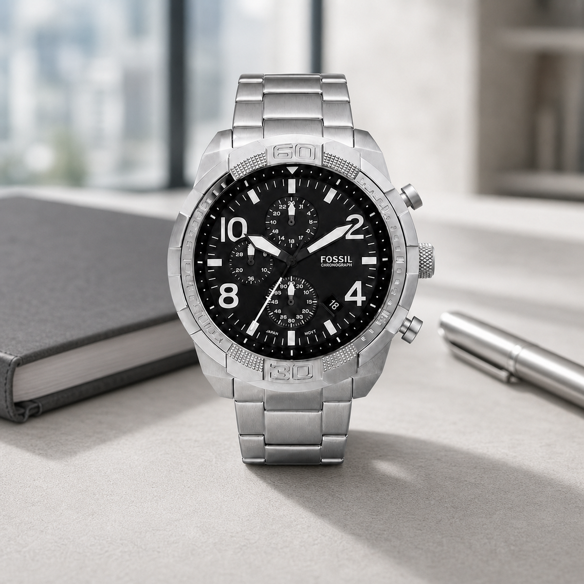 Fossil FS5706 44mm Watch executive desk view