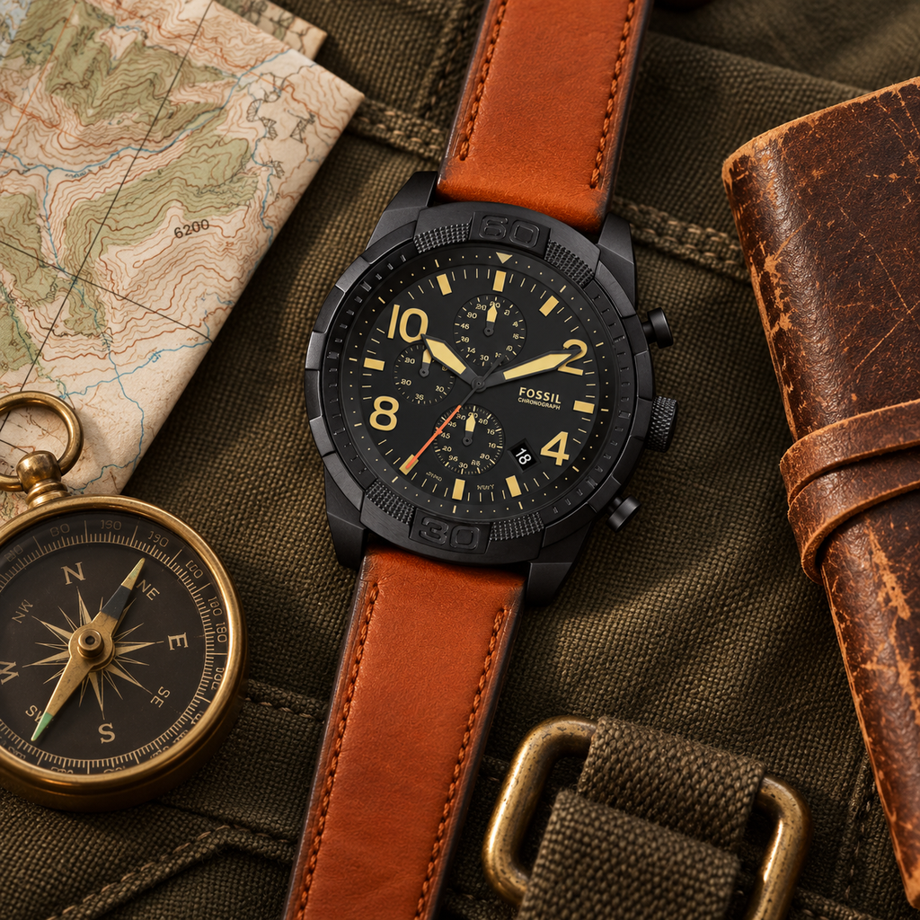 Orologio da uomo Fossil Bronson Chronograph FS5714 50mm