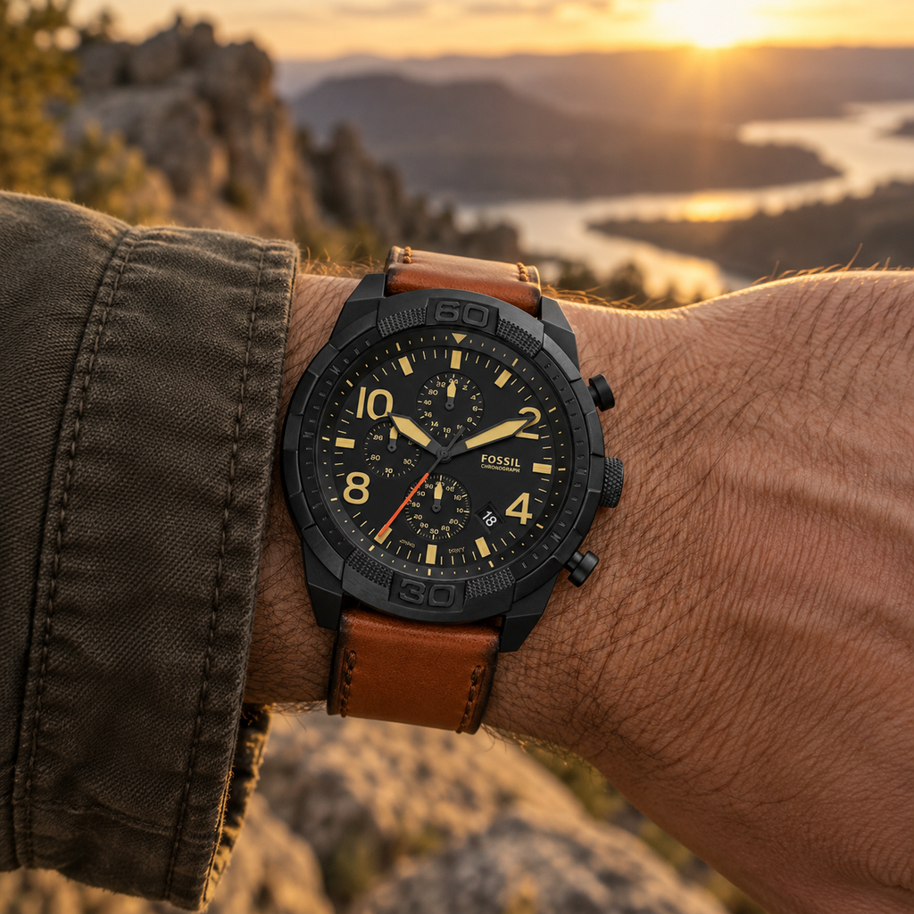 Orologio da uomo Fossil Bronson Chronograph FS5714 50mm