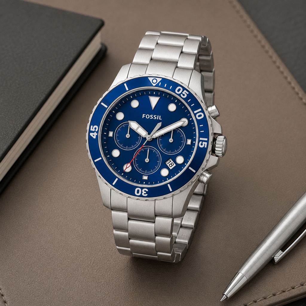 Fossil FS5726 46mm Watch executive desk view
