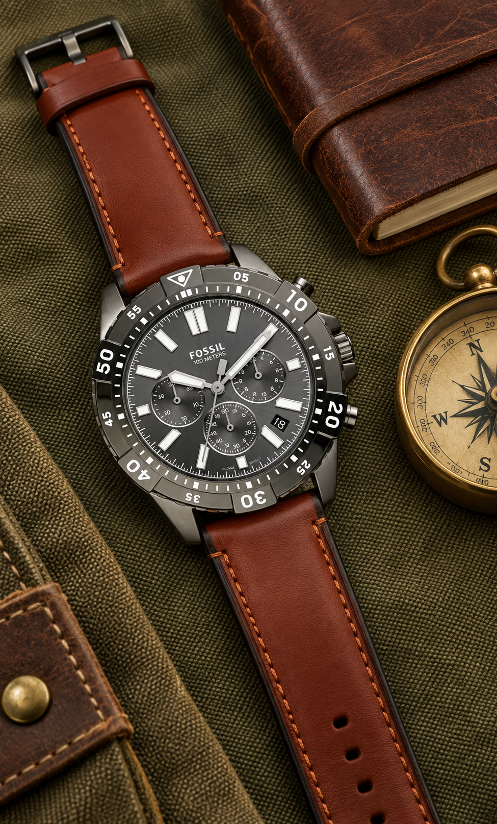 Fossil Garrett Chronograph FS5770 44mm Men's Watch