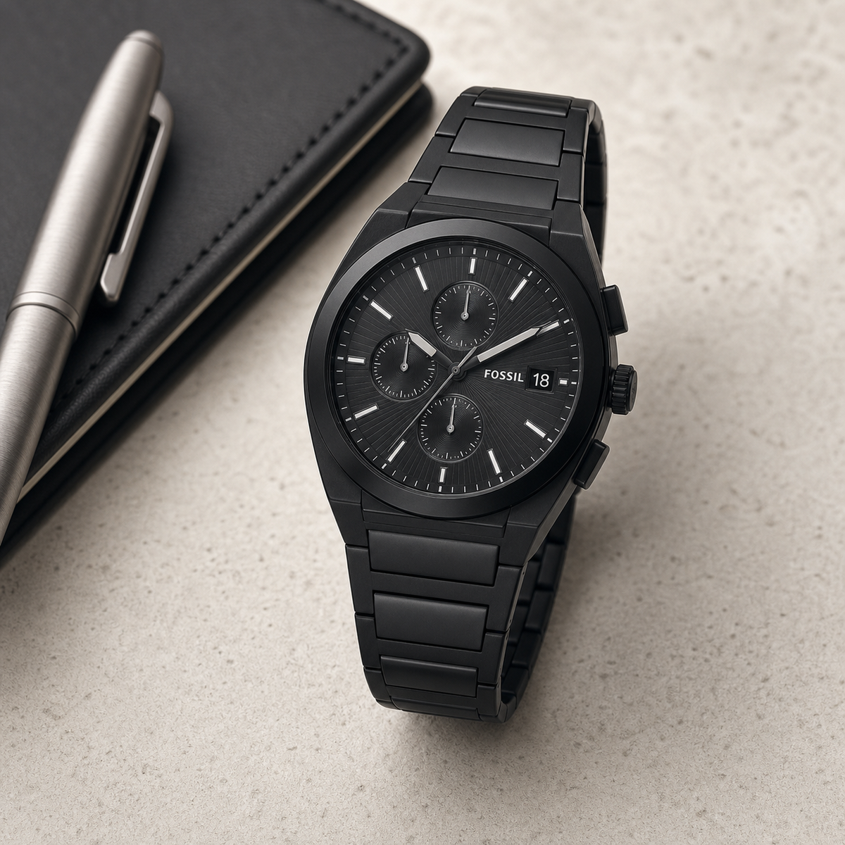 Fossil FS5797 42mm Watch executive desk view