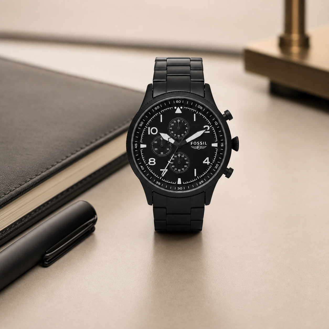 Fossil FS5811 44mm Watch executive desk view