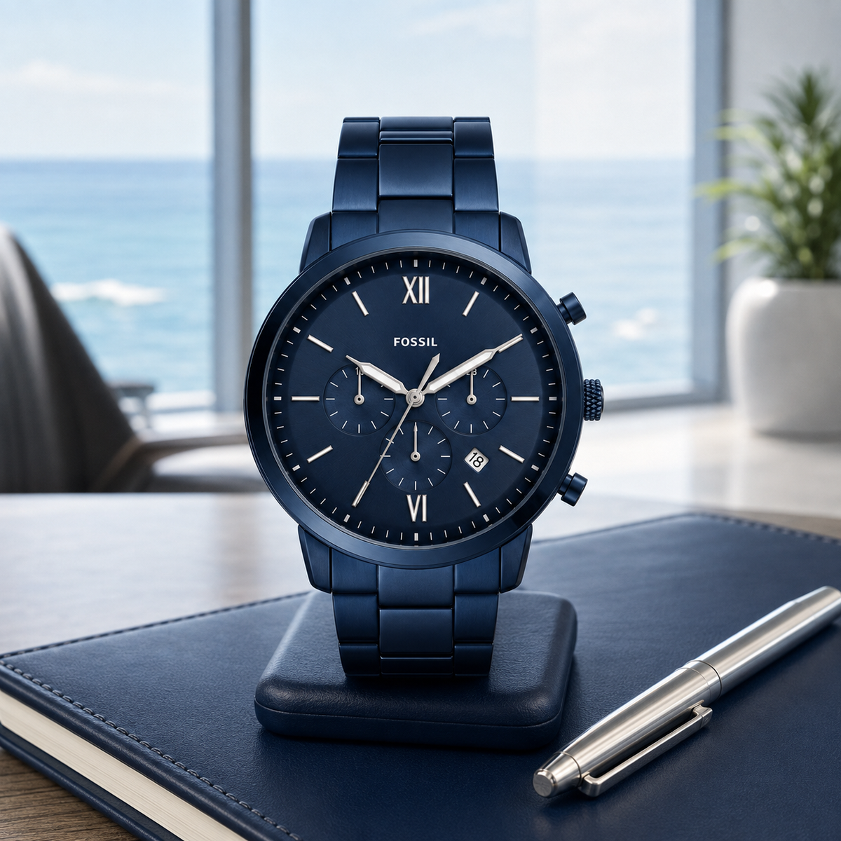 Fossil FS5826 44mm Watch executive desk view