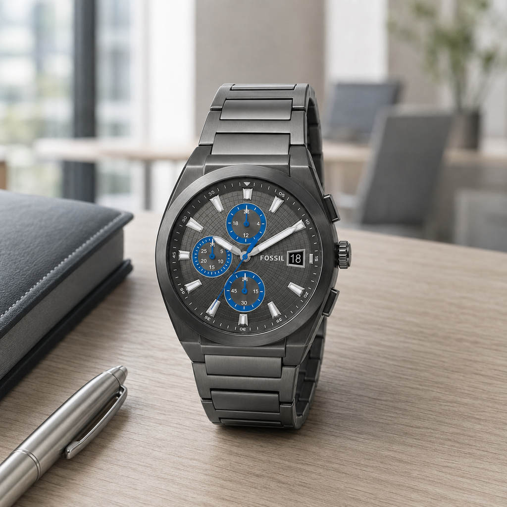 Fossil FS5830 42mm Watch executive desk view