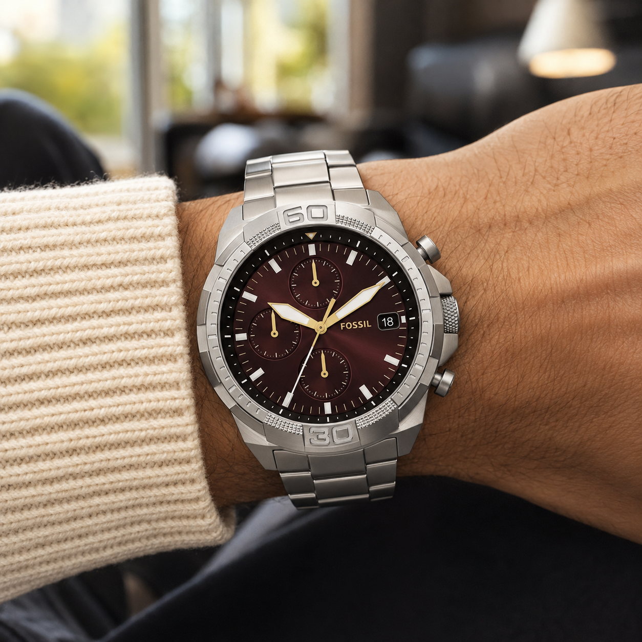 Fossil FS5878 44mm Watch wrist view