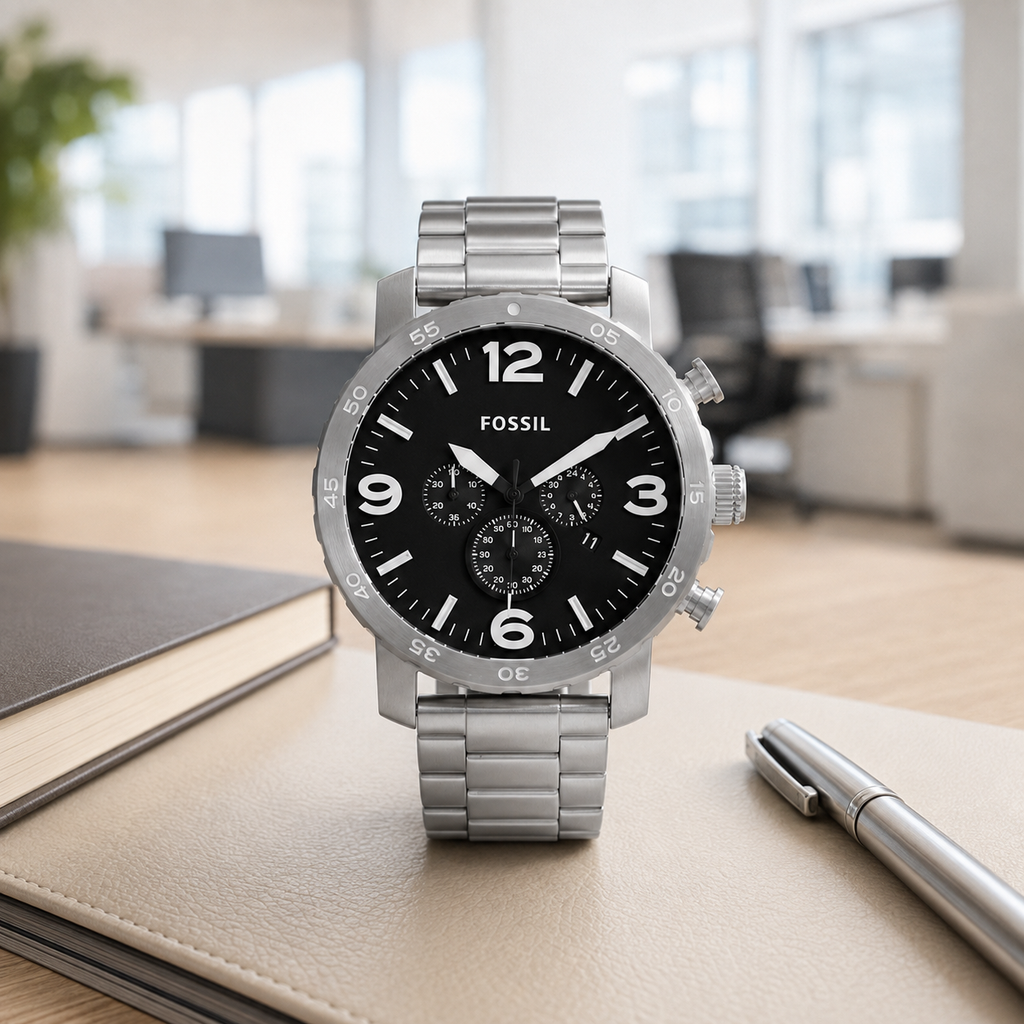 Fossil FS5907 42mm Watch executive desk view