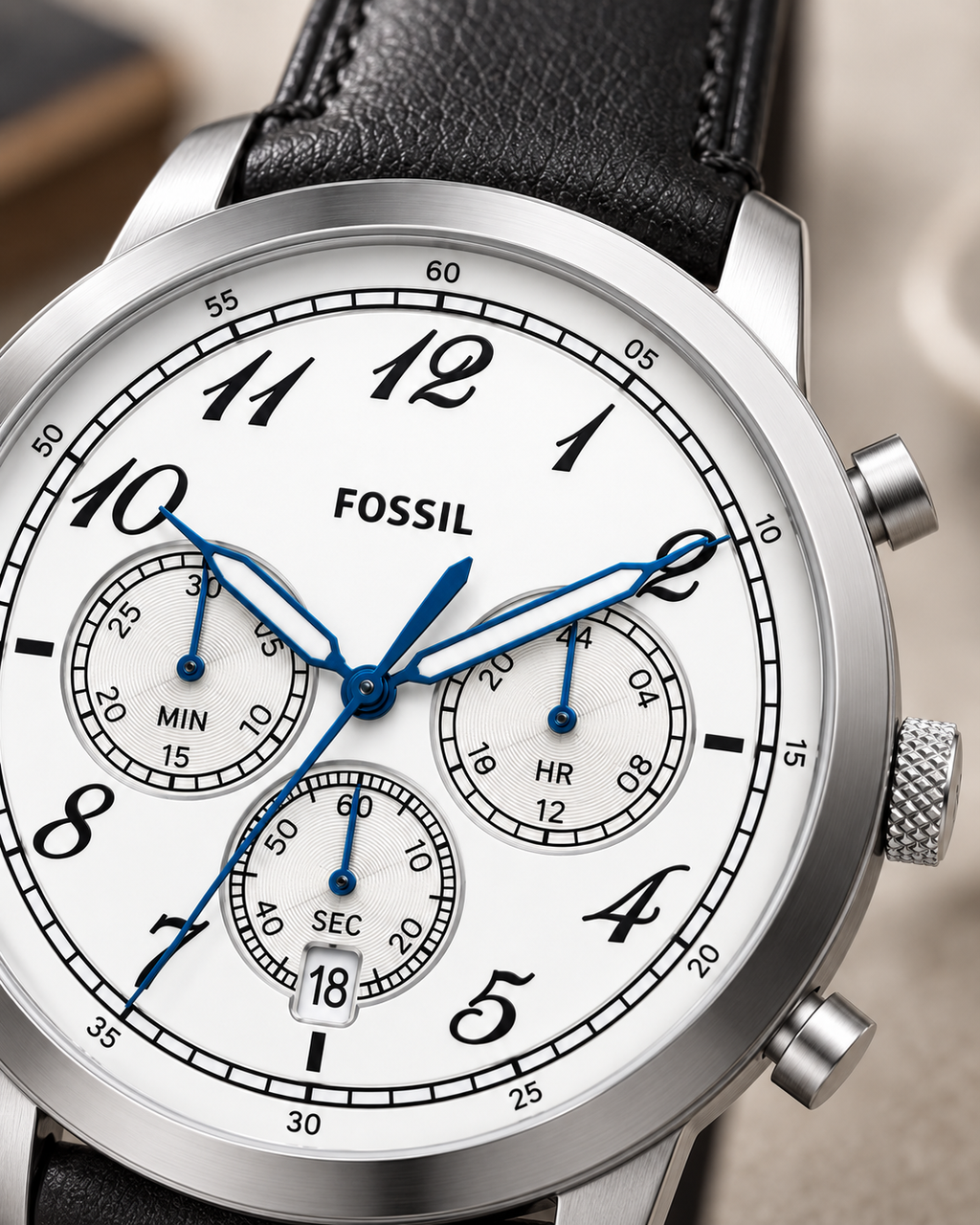 Fossil Neutra FS6023 dial and case detail