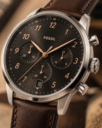 Fossil Neutra FS6024 dial and case detail