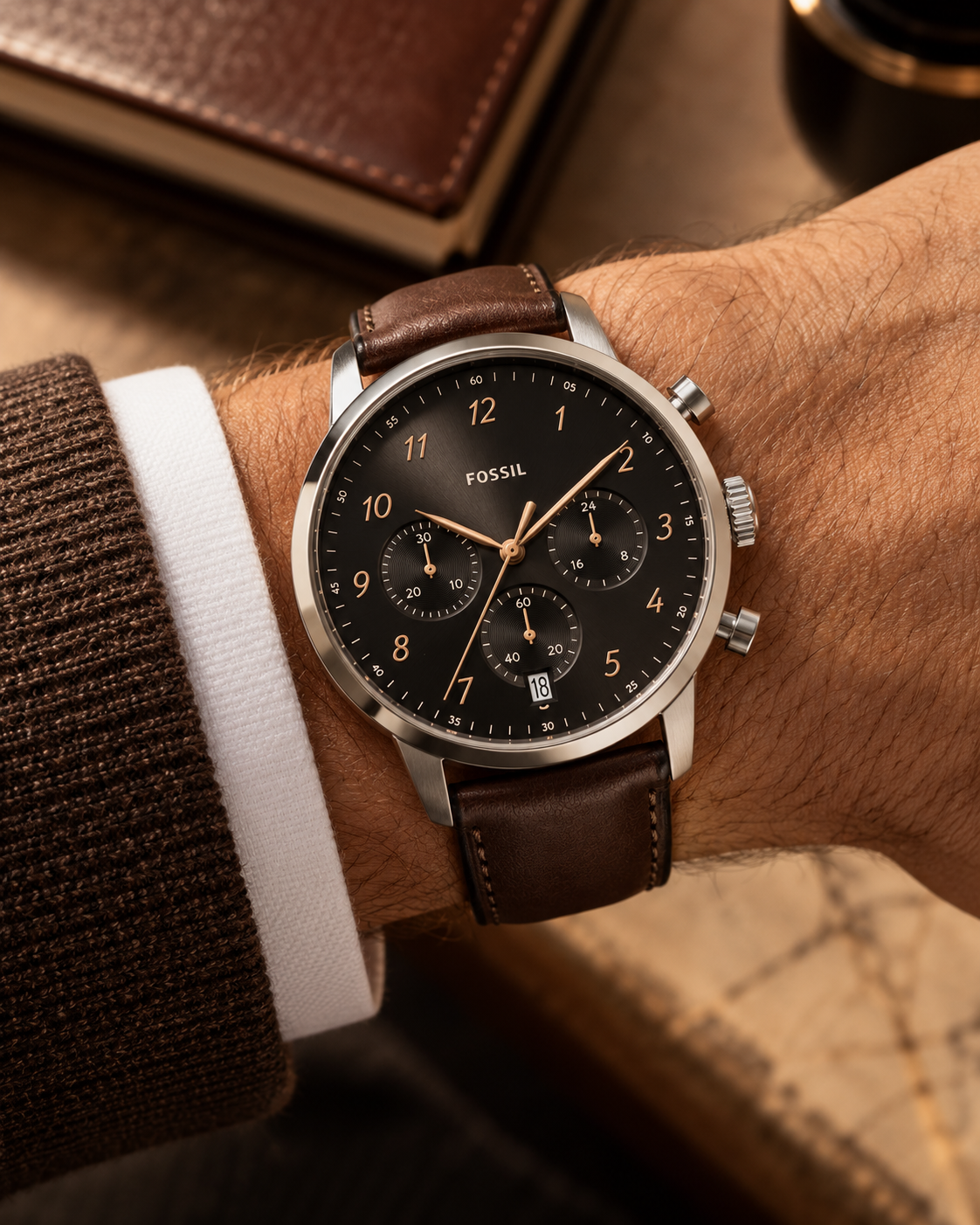 Fossil Neutra FS6024 worn on wrist