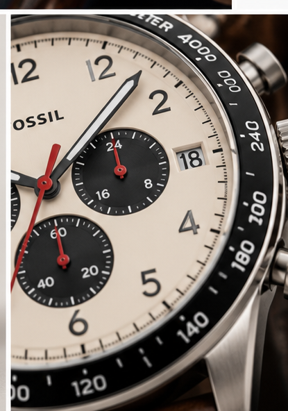 Fossil Sport Tourer FS6042 dial and case detail