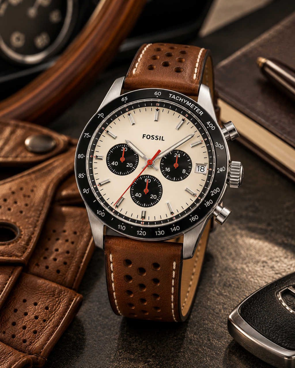 Fossil Sport Tourer FS6042 racing lifestyle image
