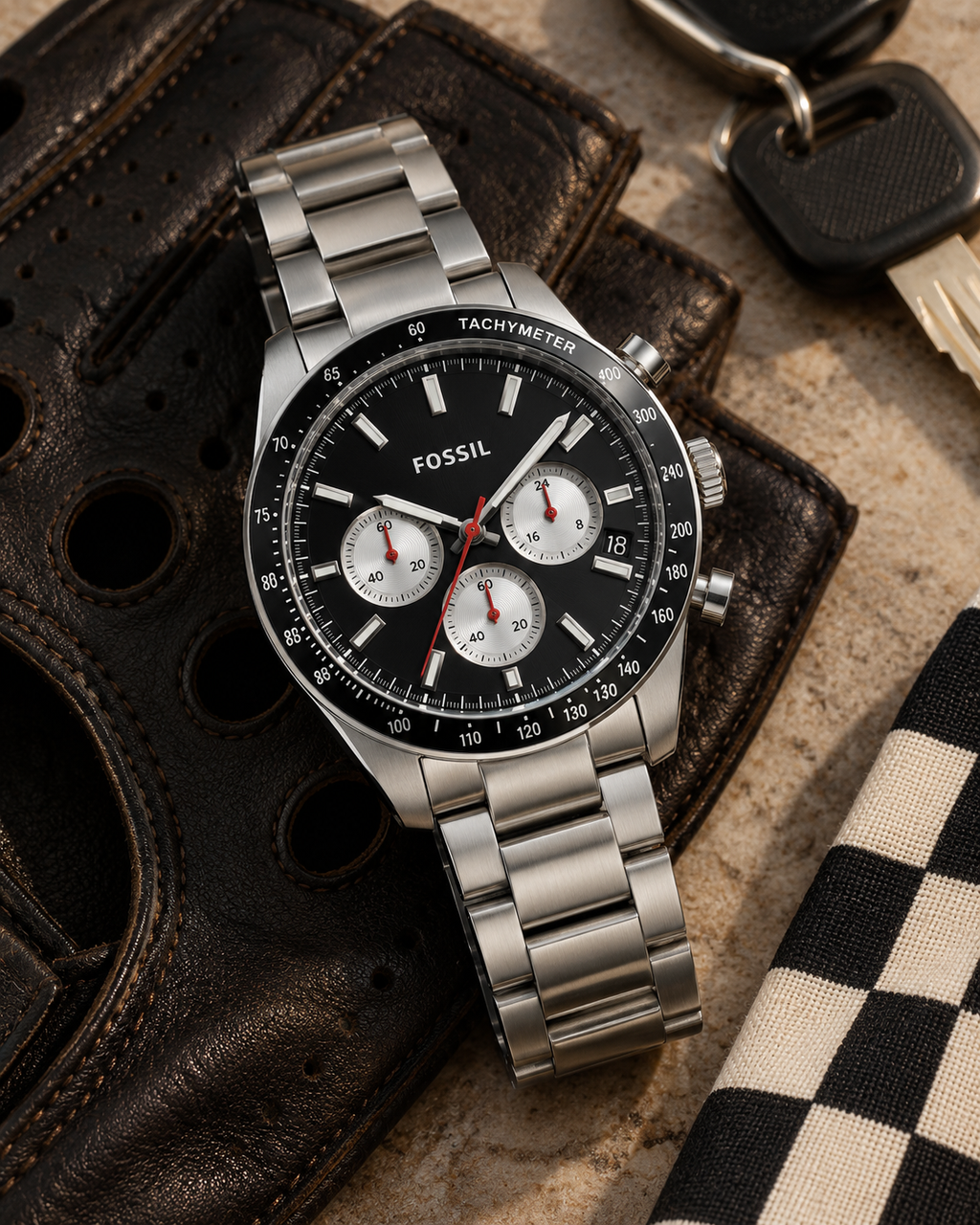 Fossil Sport Tourer FS6045 racing lifestyle image