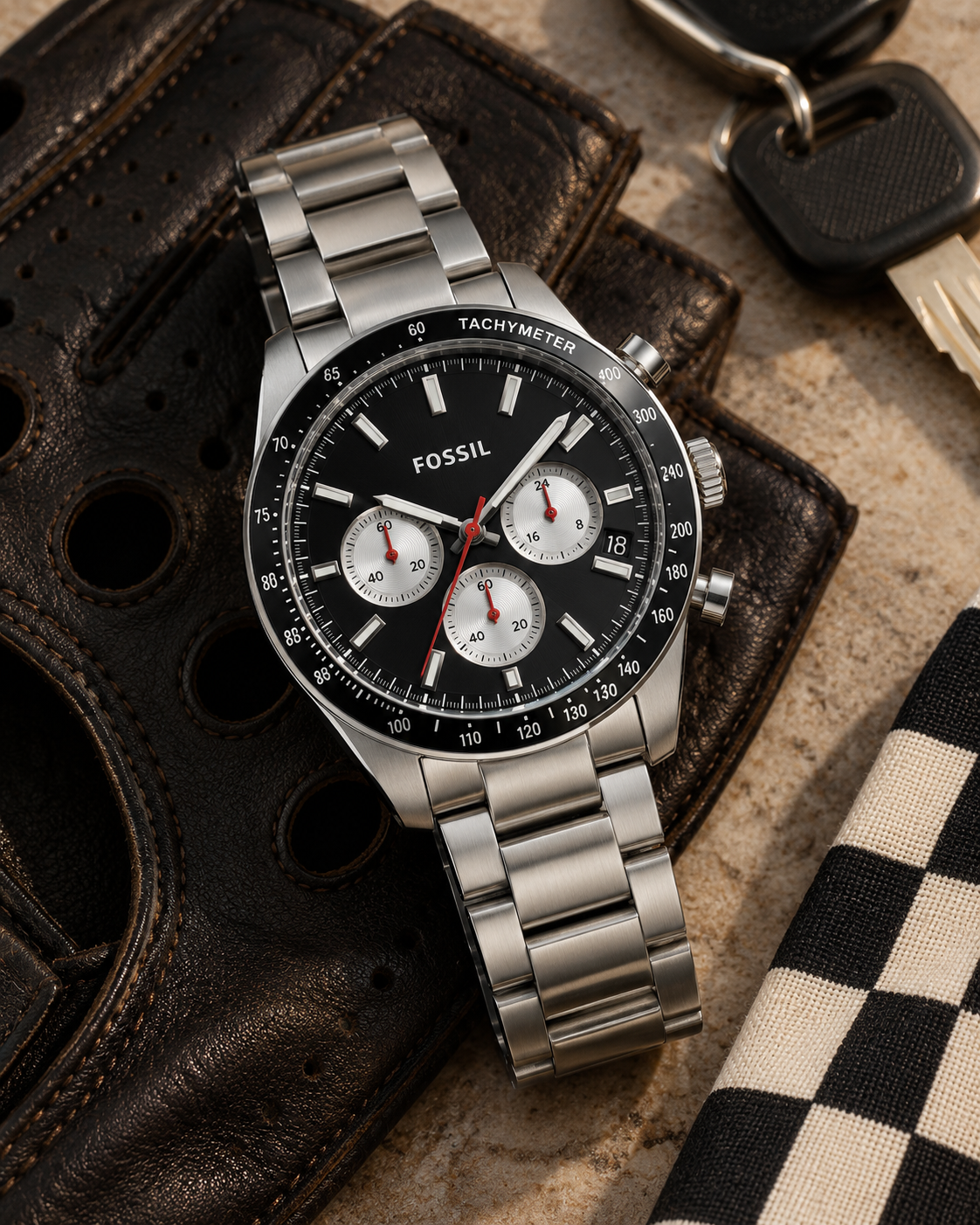 Fossil Sport Tourer FS6045 racing lifestyle image