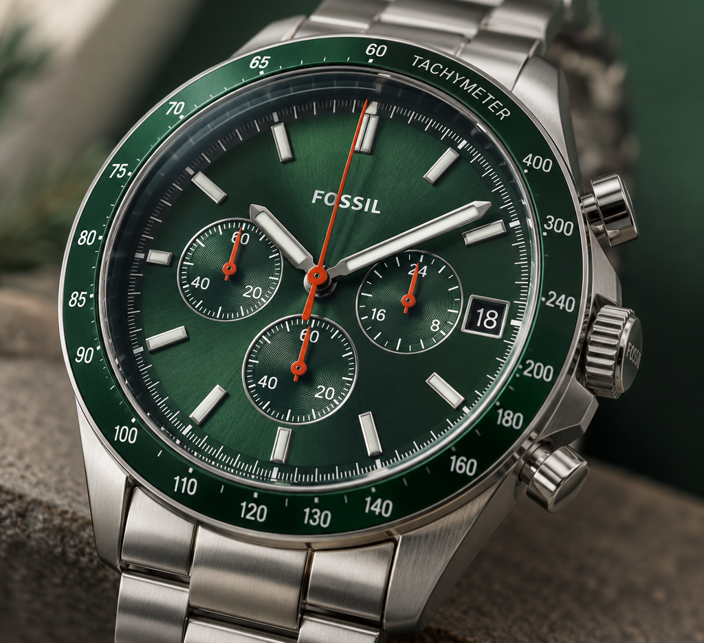 Fossil Sport Tourer FS6048 dial and case detail