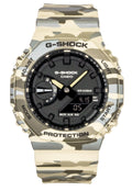 Casio G-Shock Analog Digital Camouflage Bio-based Resin Strap Black Dial Quartz GA-2100CM-5A 200M Men's Watch