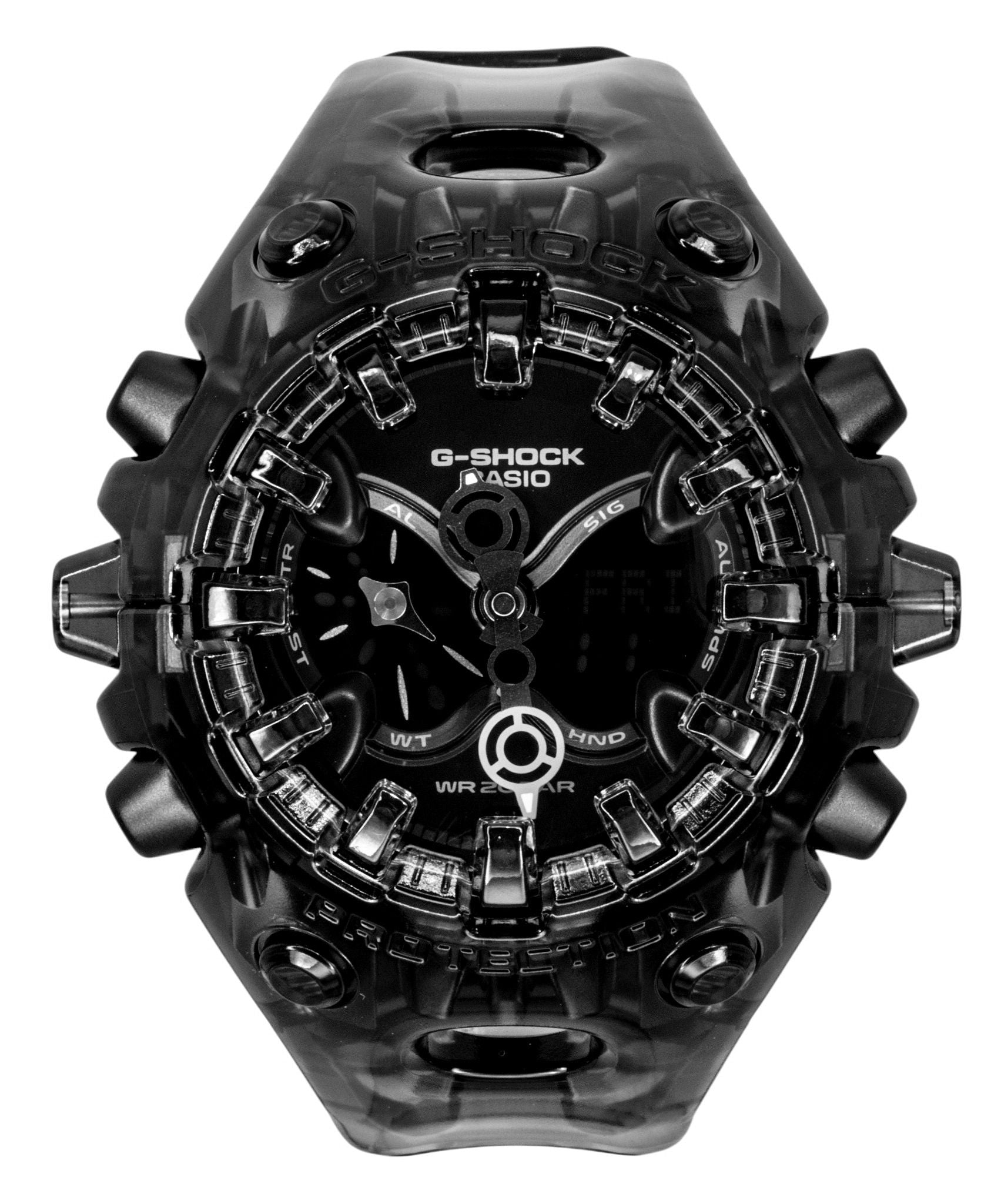 Casio G-Shock Resin Strap Analog Digital Black Dial Quartz GA-V01SKE-8A 200M Men's Watch