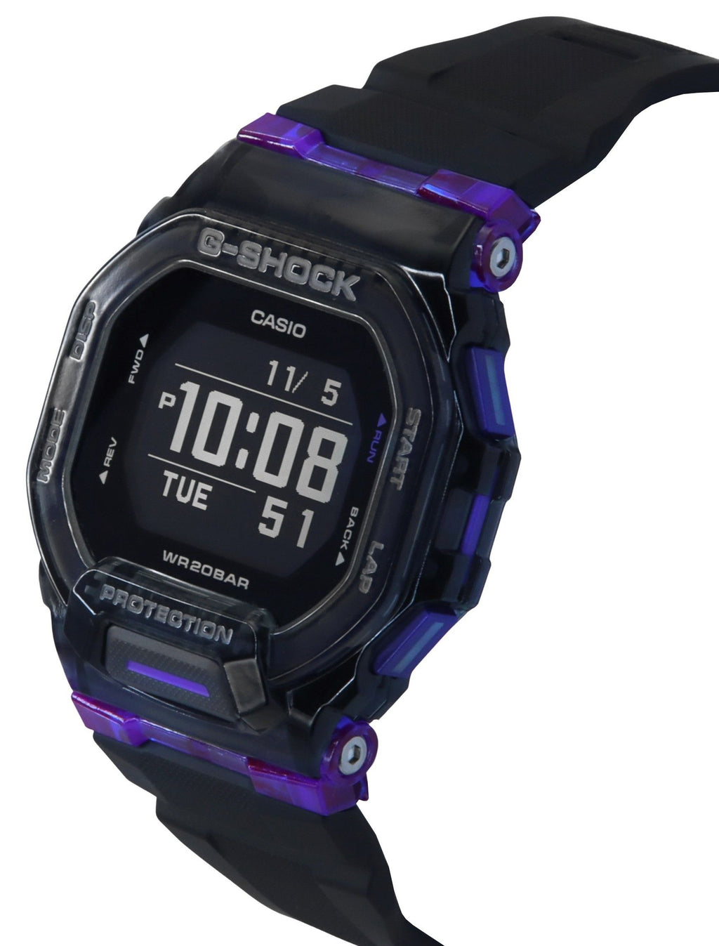 Casio G-Shock G-Squad Digital Smartphone Link Resin Strap Quartz GBD-200SM-1A6 200M Men's Watch