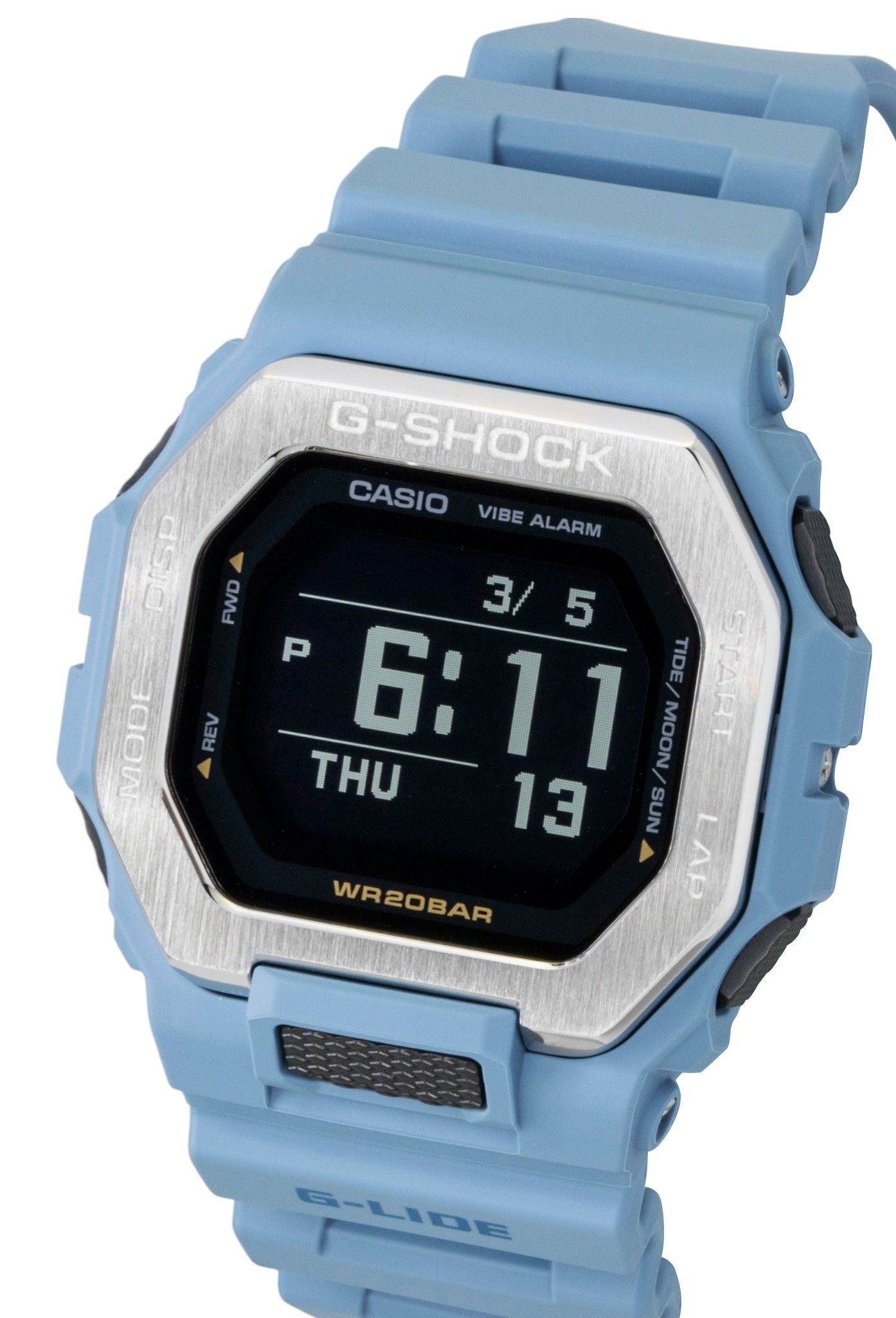 Casio G-Shock G-Lide Digital Smartphone Link Bio-Based Resin Quartz GBX-100-2A 200M Men's Watch