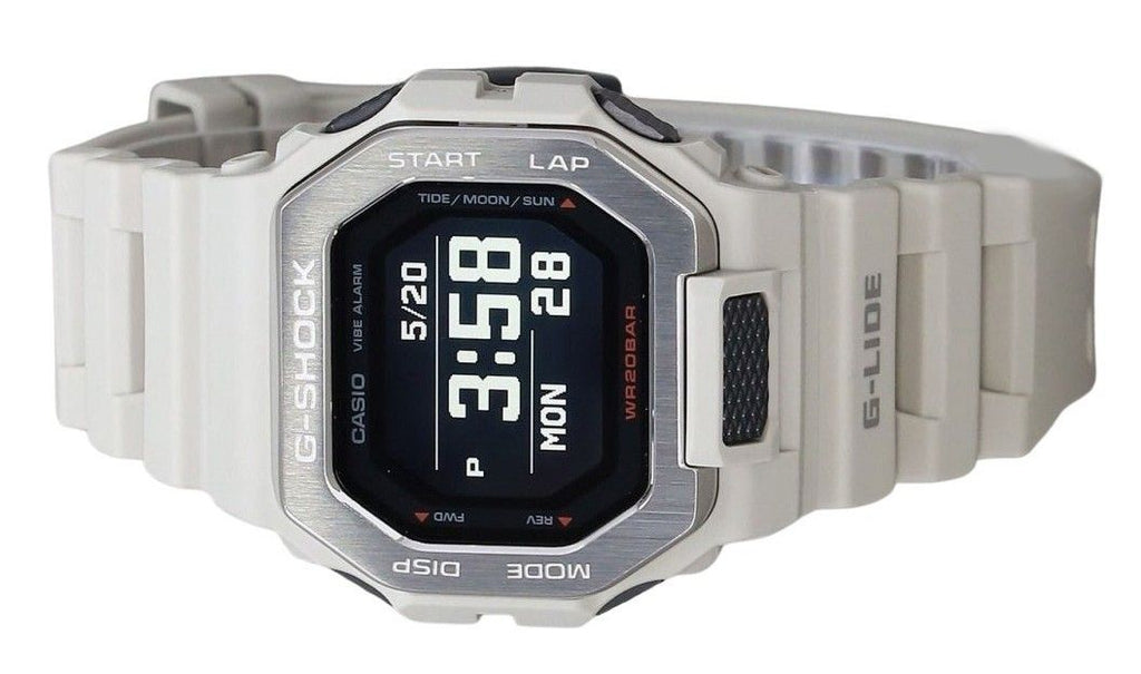 Casio G-Shock G-Lide Digital Smartphone Link Grey Resin Strap Quartz GBX-100-8 200M Men's Watch