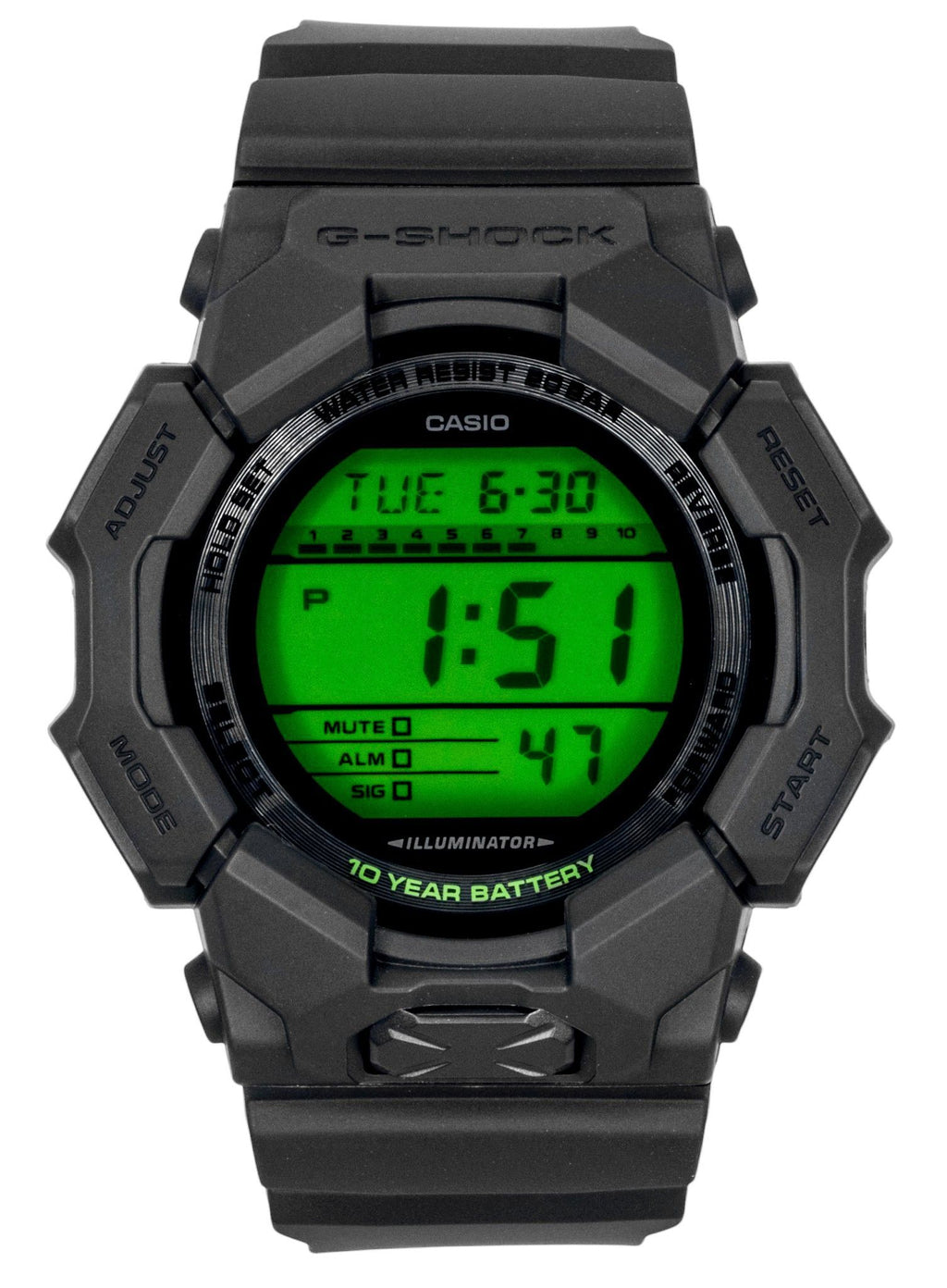 Casio G-Shock Digital Resin Quartz GD-010BEG-1 200M Men's Watch