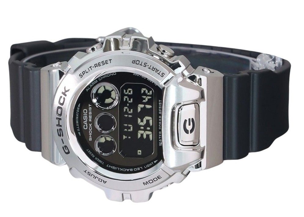 Casio G-Shock Digital Metal Bezel Resin Strap Quartz GM-6900U-1 200M Men's Watch