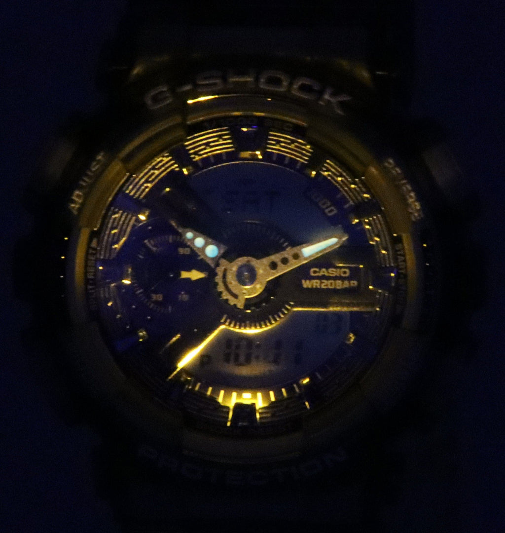 Casio G-Shock Analog Digital Blue Dial Quartz GMA-S110TB-8A 200M Women's Watch