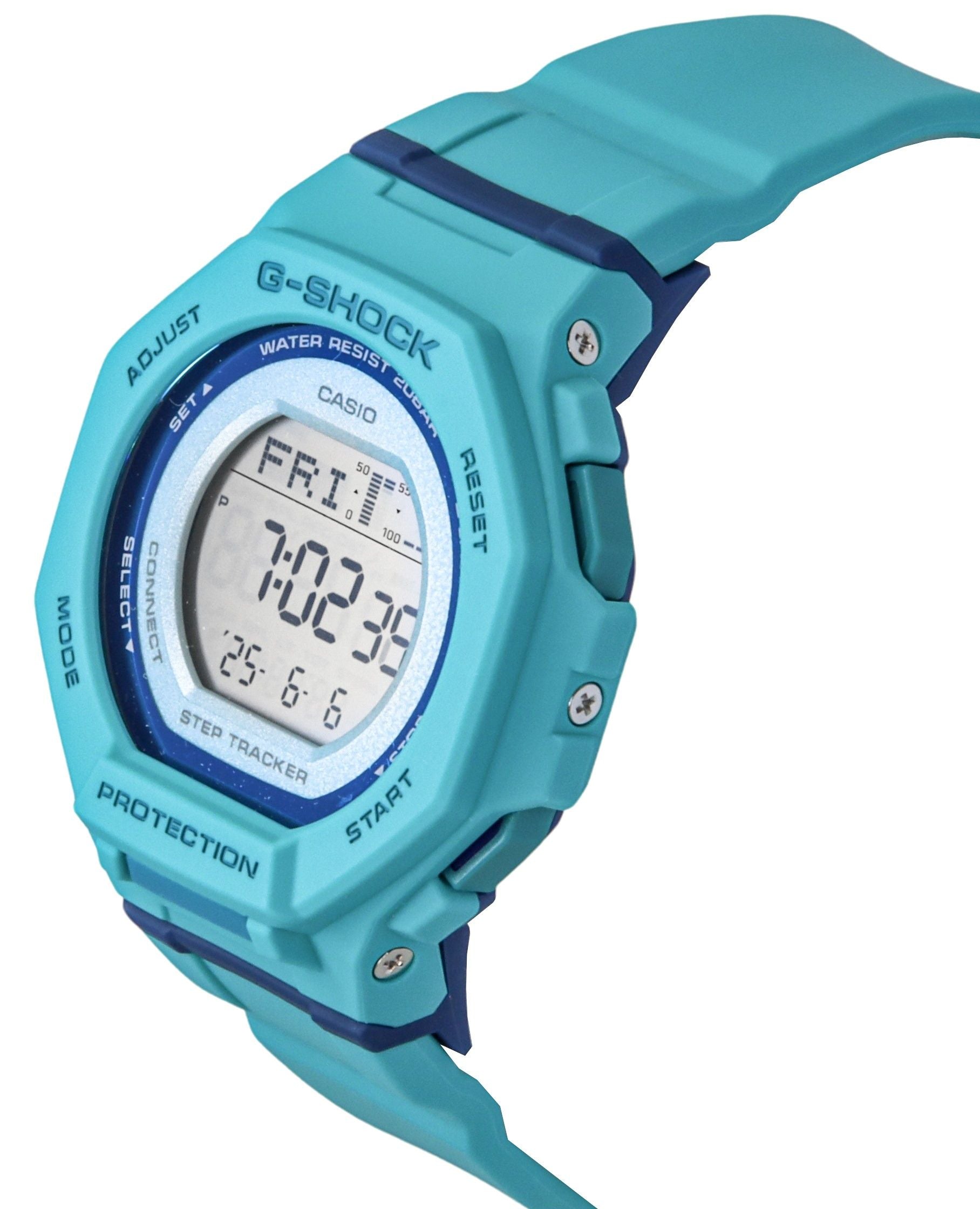 Casio G-Shock G-Squad Digital Smartphone Link Bio-Based Resin Strap Quartz GMD-B300SC-2 200M Women's Watch