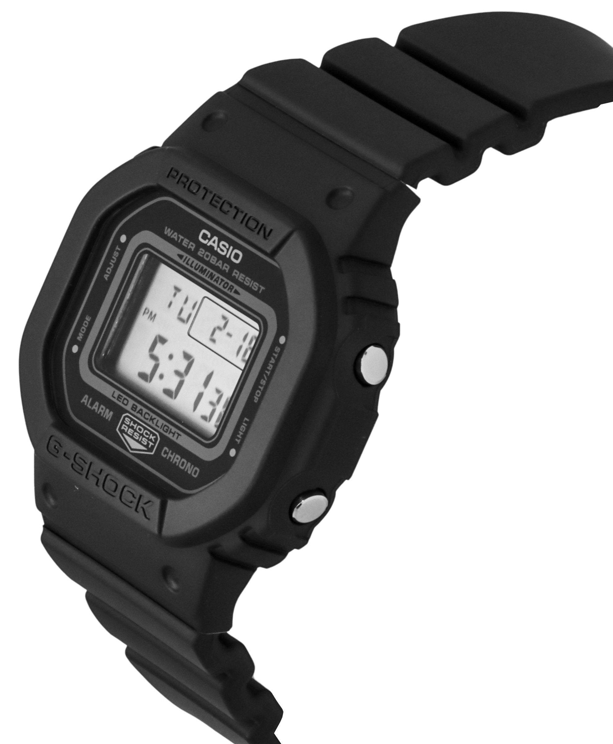 Casio G-Shock Digital Black Resin Strap Black Dial Quartz GMD-S5600BA-1 200M Women's Watch