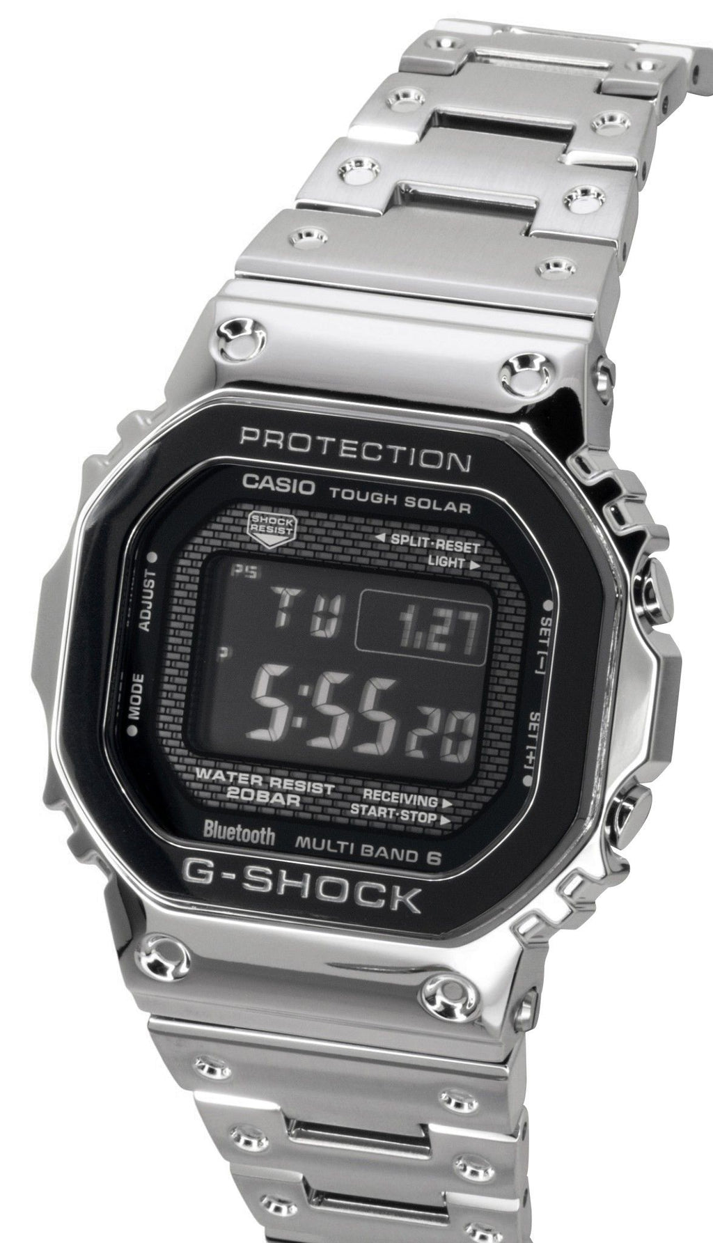 Casio G-Shock Digital Full Metal Smartphone Link Solar GMW-B5000BT-1 200M Men's Watch