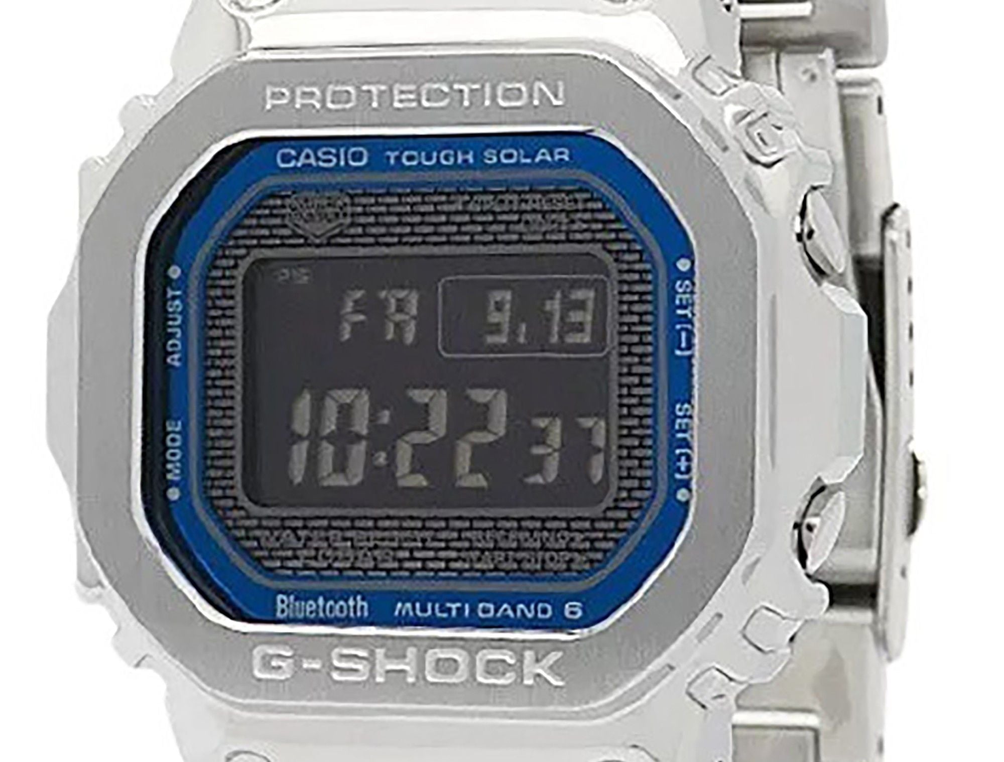 Casio G-Shock Full Metal Digital Smartphone Link Stainless Steel Tough Solar GMW-B5000D-2 200M Men's Watch
