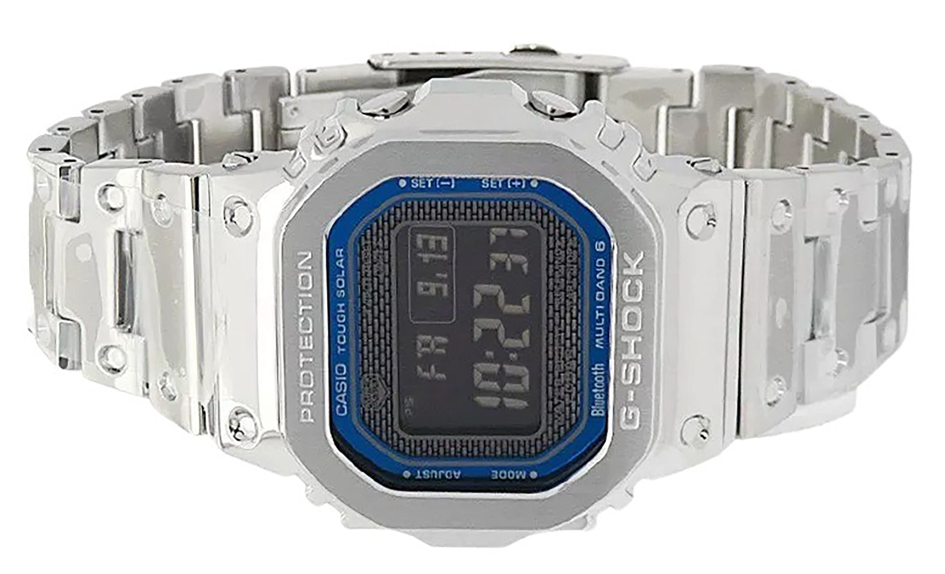 Casio G-Shock Full Metal Digital Smartphone Link Stainless Steel Tough Solar GMW-B5000D-2 200M Men's Watch