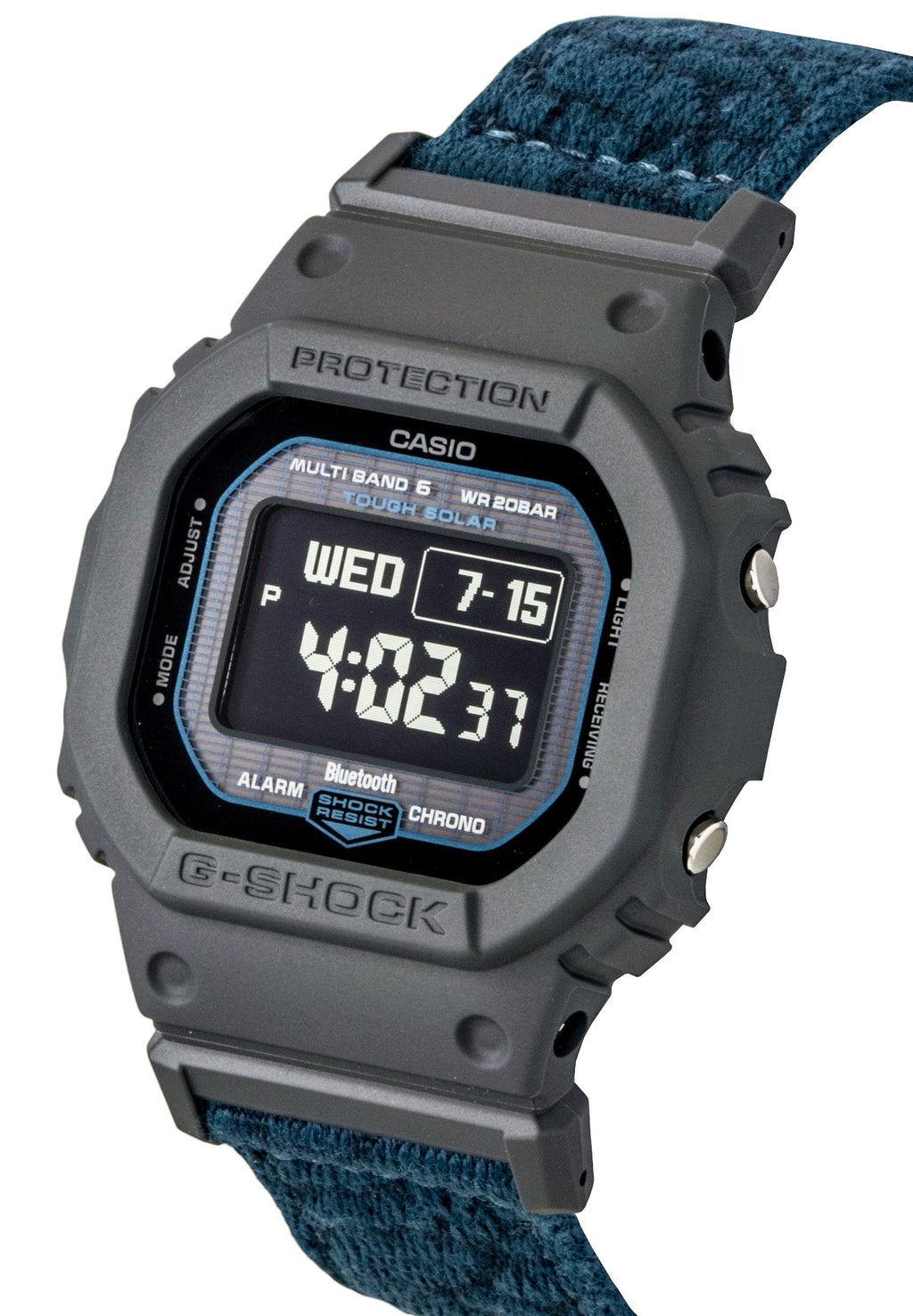 Casio G-Shock Digital Smartphone Link Cloth Strap Solar GW-BX5600CBG-2 200M Men's Watch