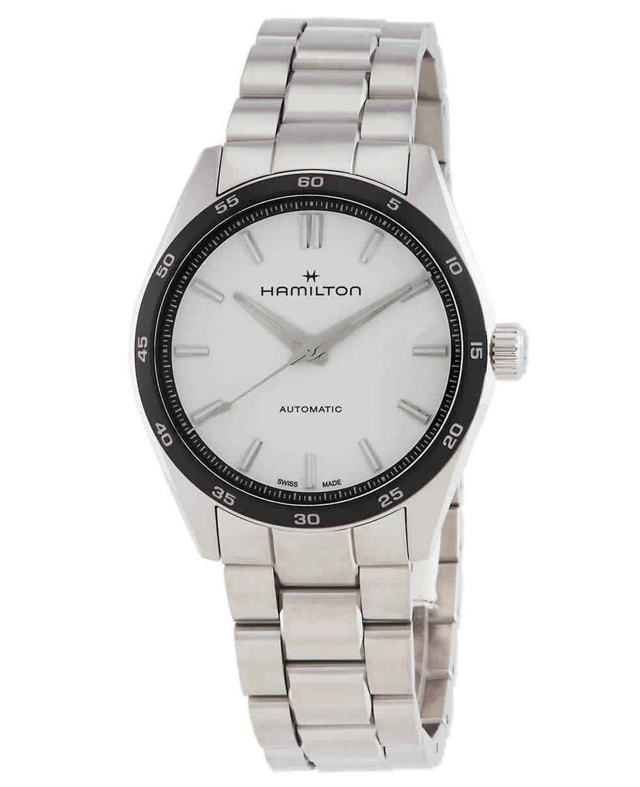 Hamilton Jazzmaster Performer Edelstahl Weißes Zifferblatt Automatik H36205110 100M Herrenuhr