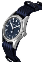 Hamilton Khaki Field Textilarmband Blaues Zifferblatt Quarz H69301940 Unisex-Uhr