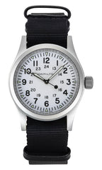Hamilton Khaki Field Textile Strap White Dial Mechanical H69439910 Men's Watch