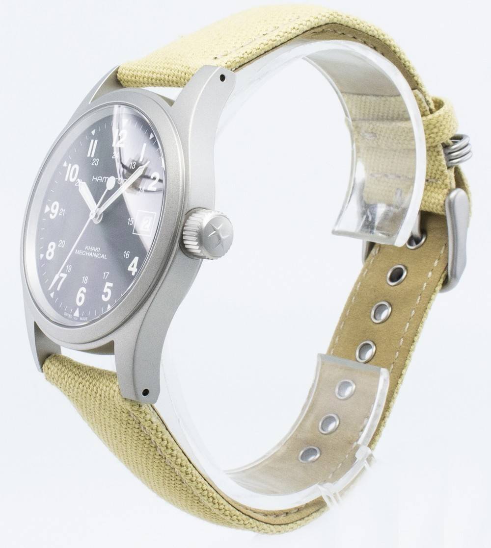 Hamilton kaki veld H69439933 herenhorloge met mechanisch uurwerk