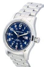Hamilton Khaki Edelstahl Blaues Zifferblatt Automatik H70605140 100M Herrenuhr