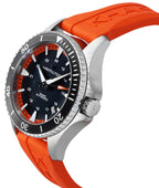 Hamilton Khaki Navy Scuba Orange Rubber Strap Black Dial Automatic H82395331 100M Men's Watch