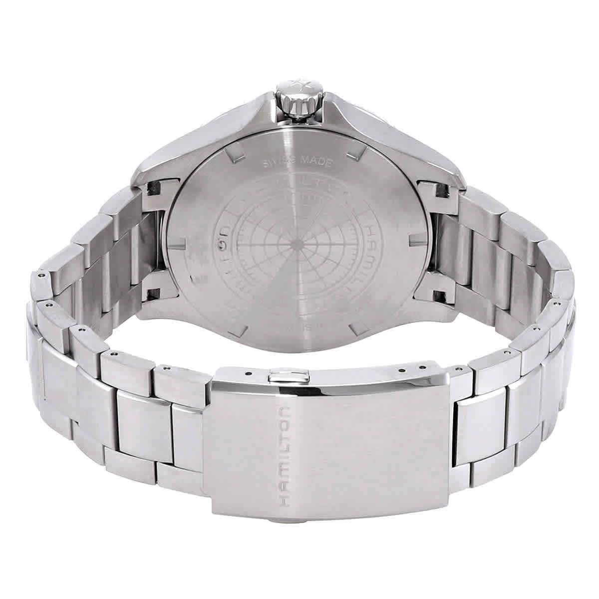 Hamilton kaki marineblauw scuba roestvrij staal blauwe wijzerplaat automatisch duiker H82505140 300M herenhorloge