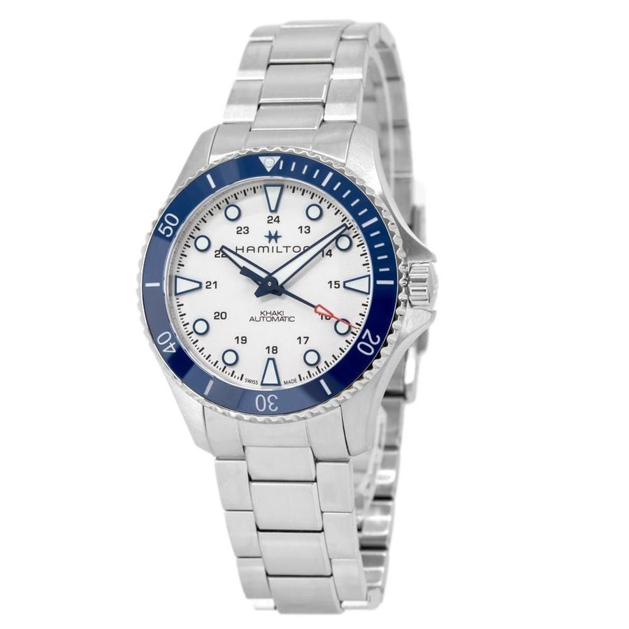 Hamilton Khaki Navy Scuba Edelstahl Silber Zifferblatt Automatik Taucheruhr H82505150 300M Herrenuhr
