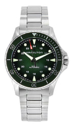Hamilton Khaki Navy Scuba Stainless Steel Green Dial Automatic Diver's H82525160 300M Men's Watch