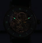 Ingersoll The Herald Lederarmband Roségold Skeleton-Zifferblatt Automatik I00401B Herrenuhr
