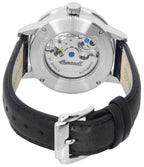 Ingersoll The Jazz Sun and Moon Phase Leather Strap Skeleton Silver Dial Automatic I07701 Herrenuhr