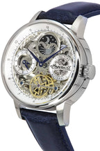 Ingersoll The Jazz Sun and Moon Phase Leather Strap Skeleton Silver Dial Automatic I07702 Men's Watch