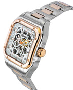 Ingersoll The Ollie Two Tone Stainless Steel Grey Skeleton Dial Automatic I14502 Men's Watch