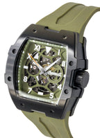 Ingersoll The Play Polyurethane Armband Grüne Skelettuhr Automatisch I15303 Herrenuhr